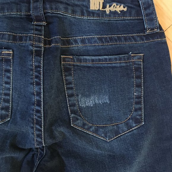 Kut from the Kloth SAMMIE Straight Leg Blue Jeans Distressed Straight Leg - Picture 9 of 16